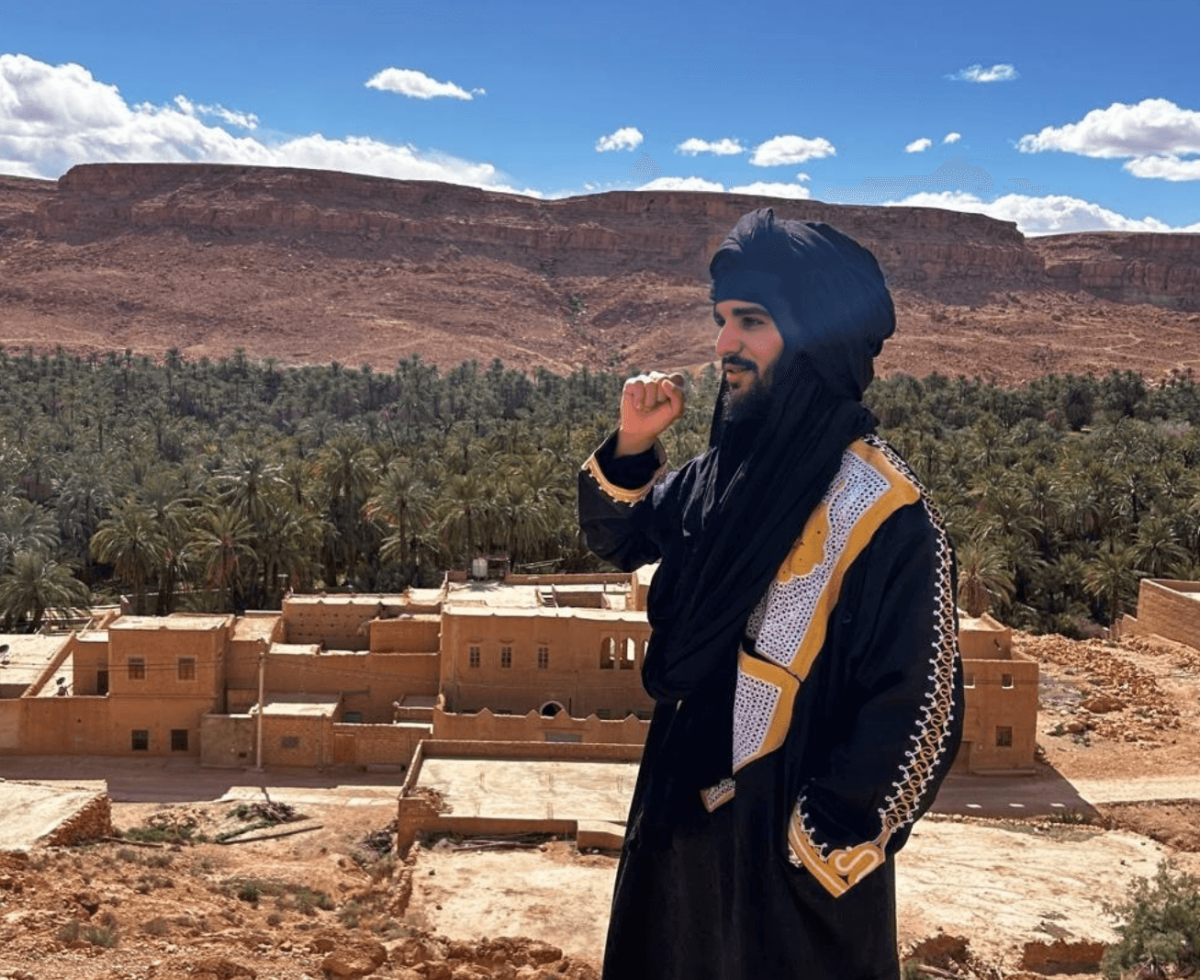 Fez to Marrakech desert tour camel ride in the Sahara